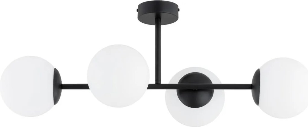 Плафонен полилей GLORENA 4xE14/10W/230V черен