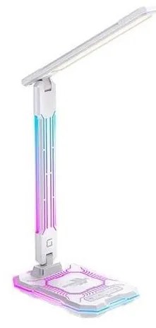 LED RGB регулируема зареждаща настолна лампа, LED 7,5W, 5V, 2700-5300K, бяла