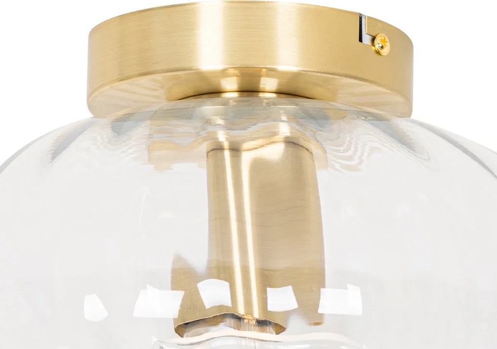 Смарт плафон златен със стъкло, вкл. Wifi P45 - Ayesha