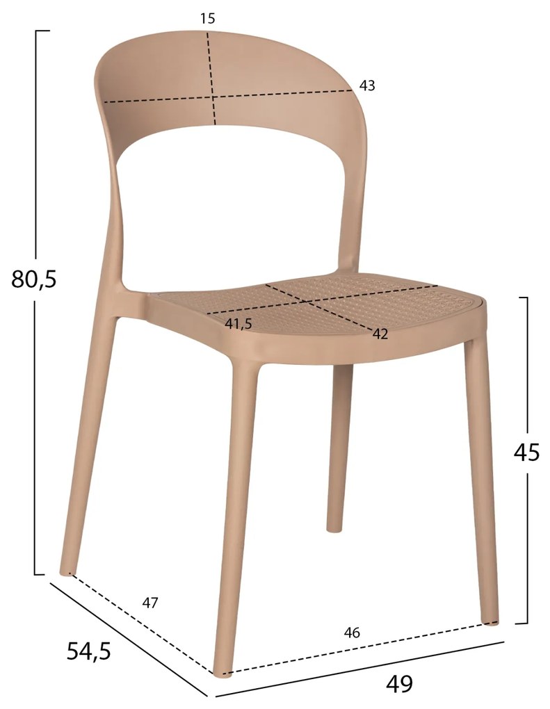 Стол HM5936.03 цвят капучино