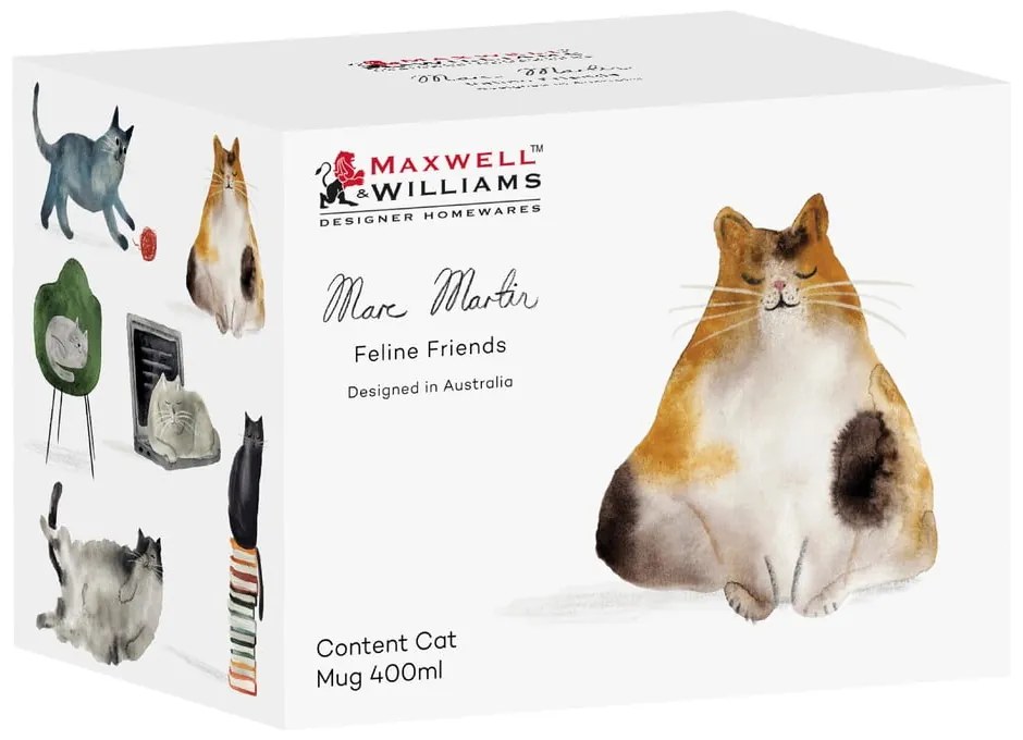 Бяла порцеланова чаша 400 ml Best Feline Friends – Maxwell &amp; Williams