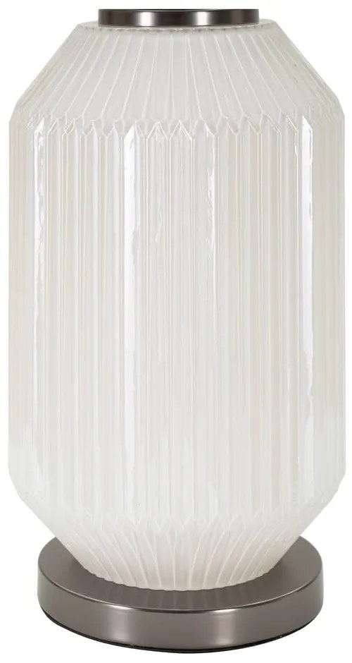 Сива настолна лампа с текстилен абажур (височина 65 cm) Brighty – Mauro Ferretti