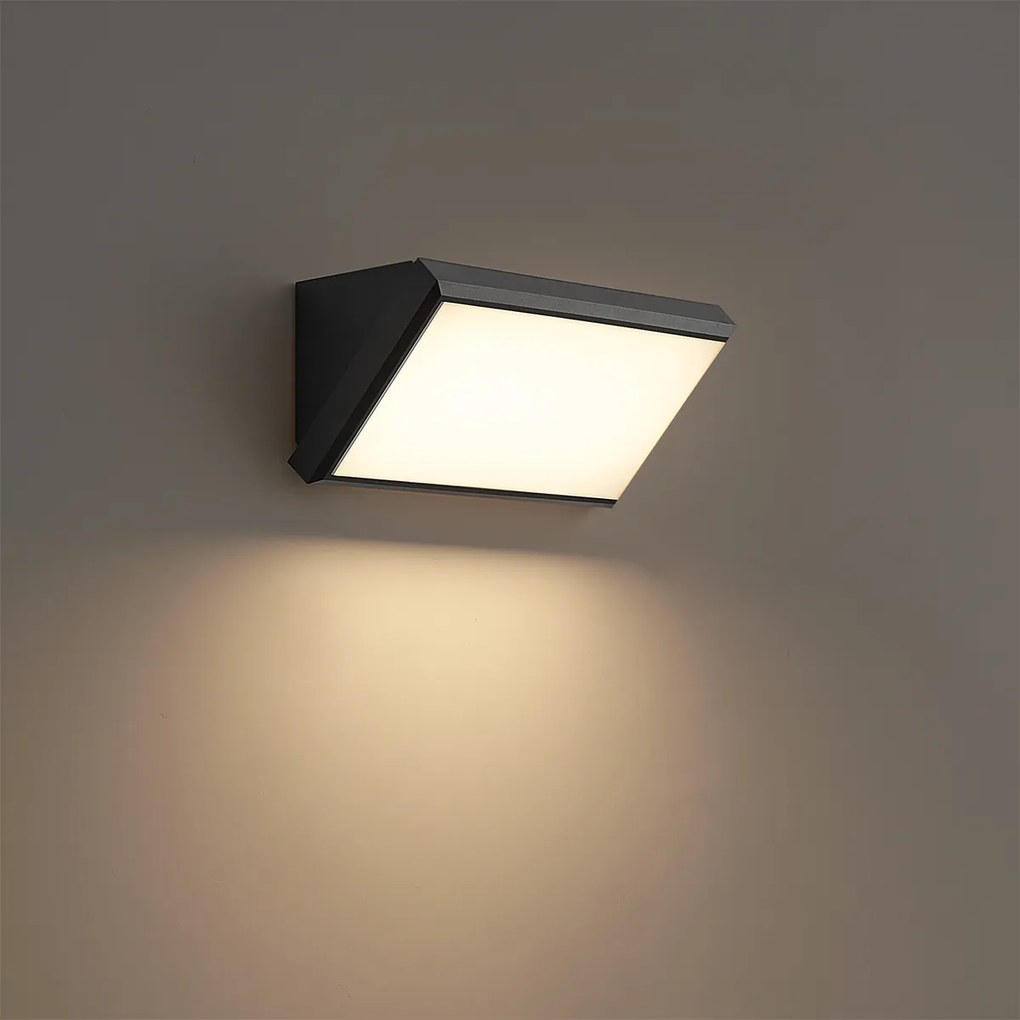 Модерна външна стенна лампа тъмно сива с LED IP65 - Marek