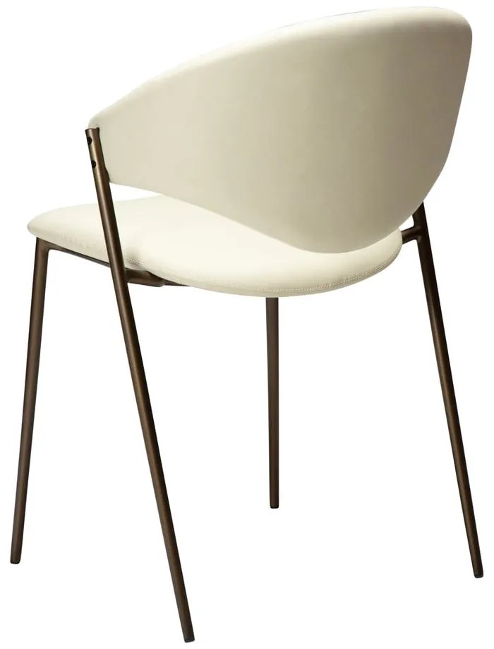 Трапезен стол от имитация на кожа в цвят слонова кост Zone – DAN-FORM Denmark