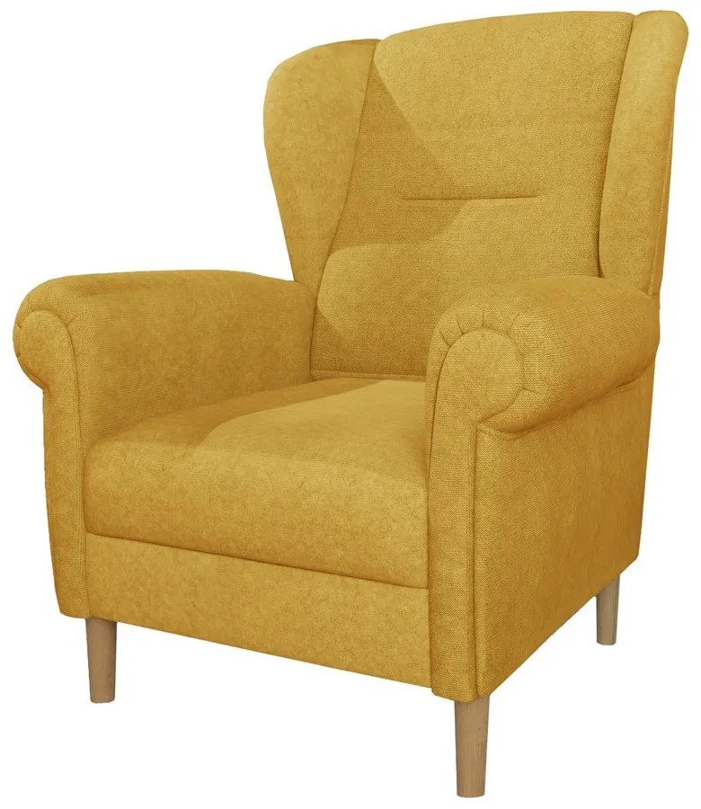 Жълто кресло крило Swan – Ropez