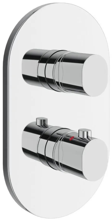 Ravak X070455 - Термостатен душ смесител за вграден монтаж CHROME — лъскав хром