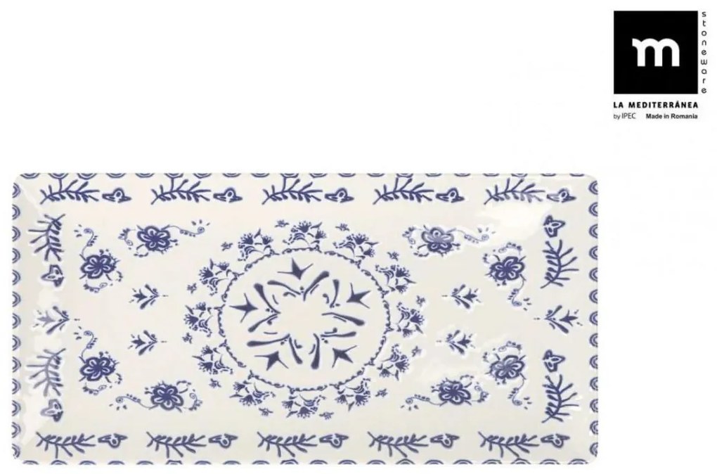 Плато LA MEDITERRANEA Blur, 20x13 cm, Порцелан - 20x13 cm