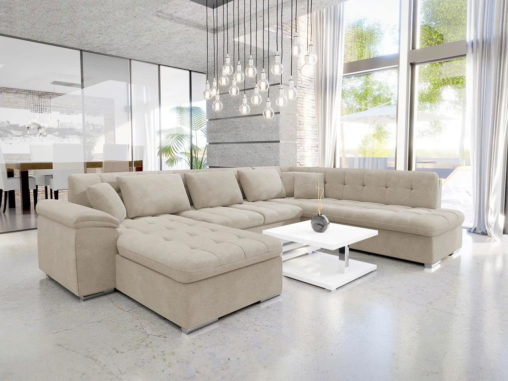 Ъглов диван Niko-горчица-десен