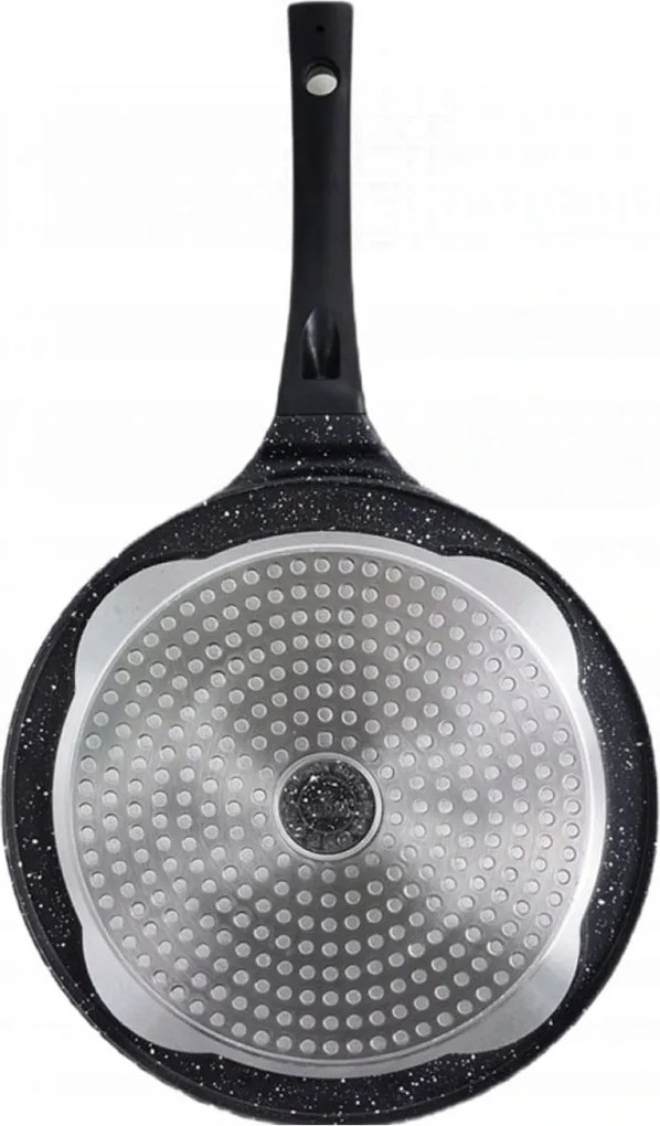 Тиган за палачинки с личица ZILNER ZL 2421, 26 см, 4 различни форми, Мраморно покритие, Черен