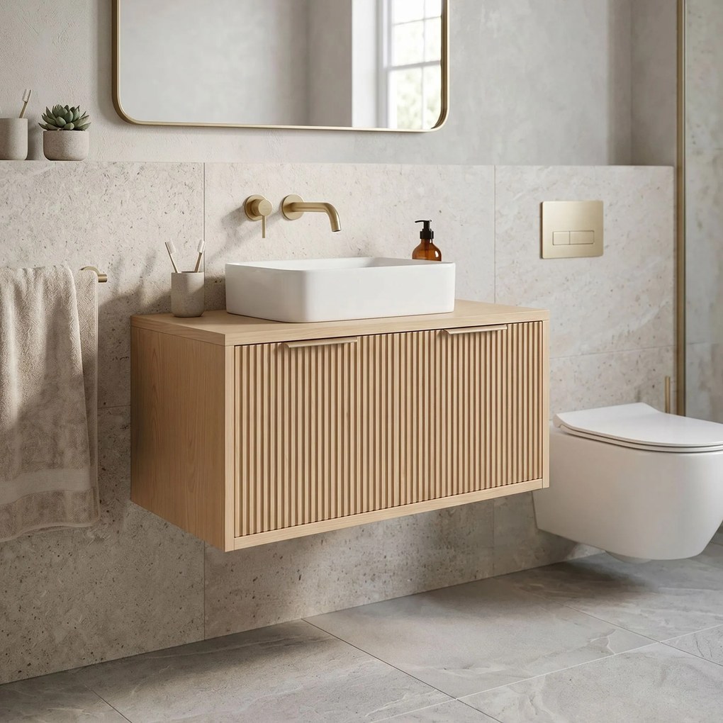 Шкаф за мивка Rea Core 80cm Beige