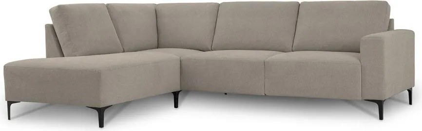 Светлокафяв шенилов ъглов диван (ляв ъгъл/L форма) Fabian – Scandic