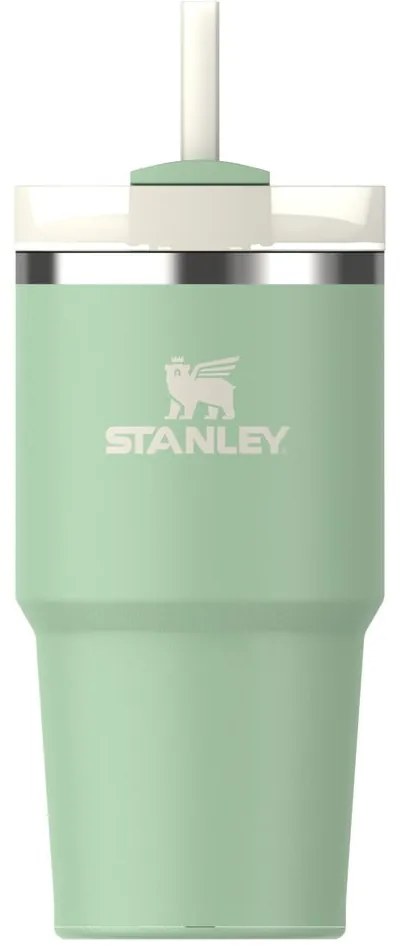 Светлозелен термос със сламка от неръждаема стомана 600 ml Quencher H2.0 FlowState Tumbler Pistachio – Stanley