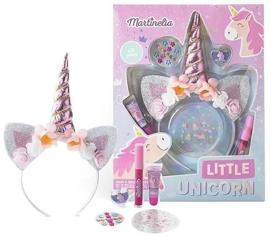 Комплект аксесоари за коса, Martinelia, Little Unicorn 26104, 6 части