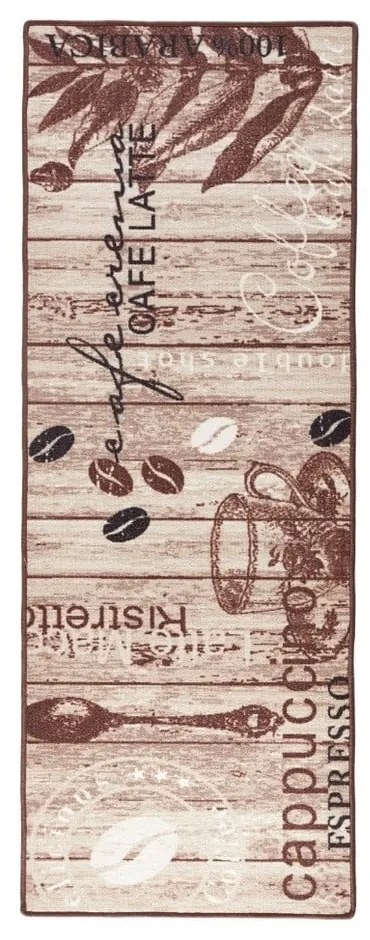 Кафяв кухненскиа пътека Delicious Coffee, 67 x 180 cm Delicious Coffee - Hanse Home