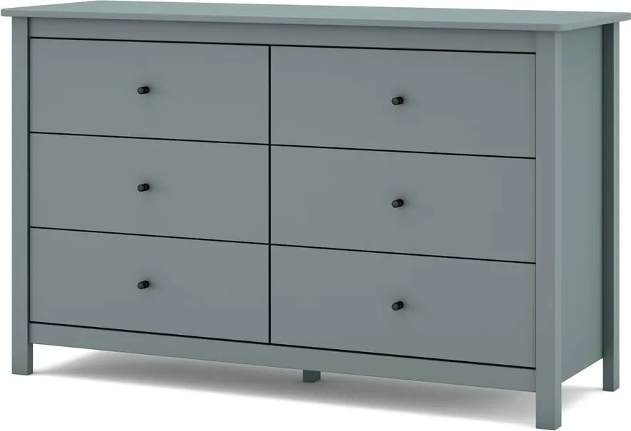 Скрин сиво-зелен от масивен бор 130x80x45 cm Misti – Marckeric