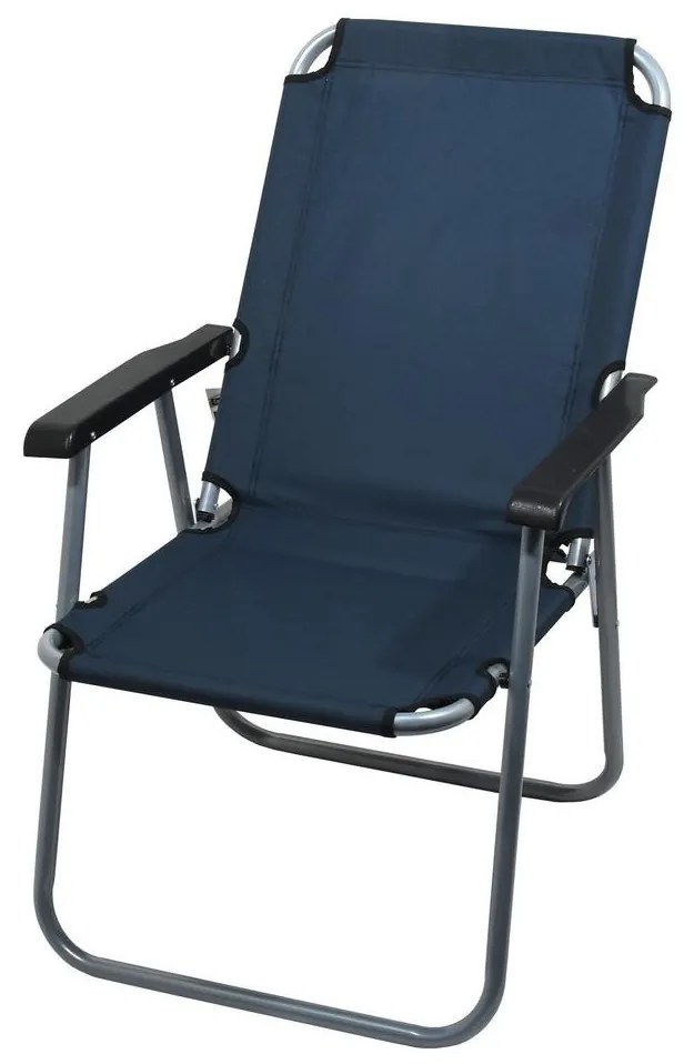 Сгъваем къмпинг стол син