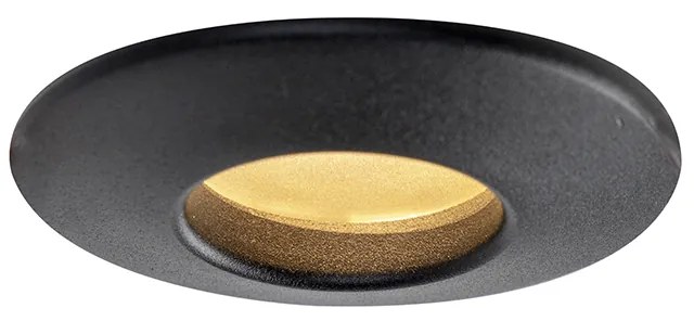 Комплект от 6 модерни вградени спота черни IP44 - Gap