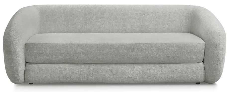 Светлосив шенилов сгъваем диван 228 cm Neyo – Bobochic Paris