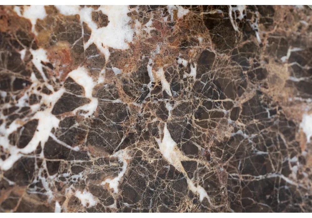 Кафява мраморна масичка за кафе 90x90 cm Brooksville - Rowico