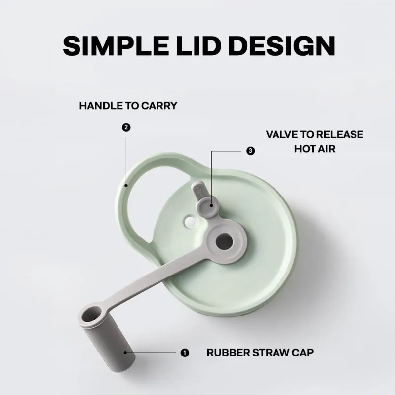 Преносима бутилка за напитки Buydeem CD1017-CG, 500 мл, Вградена сламка, Непропусклива, Термоустойчиво стъкло до 150°C, BPA free, Зелен