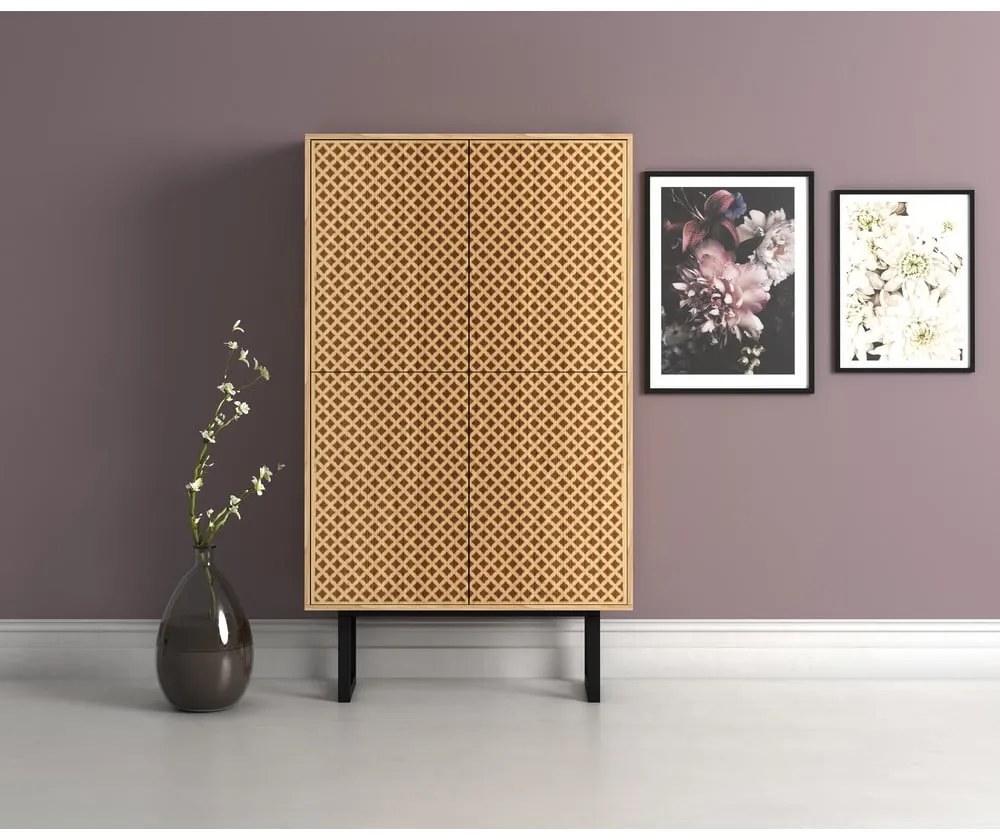 Комод в декор от дъбово дърво Diamond Camden - Woodman