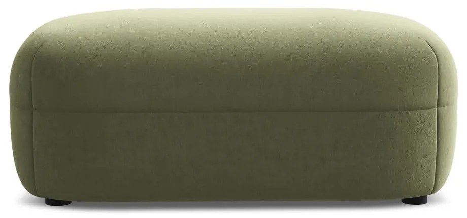 Зелена кадифена табуретка Moana – Makamii