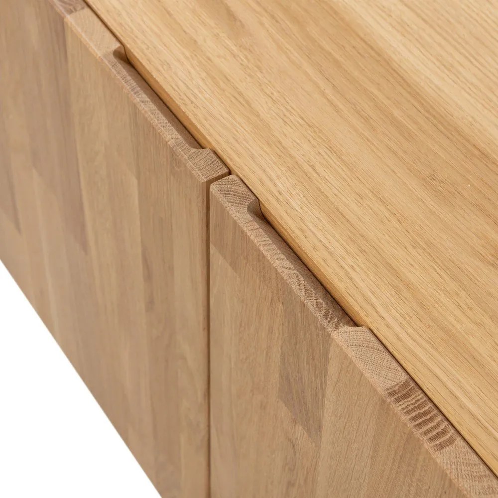 Маса за телевизор от масивен дъб в естествен цвят 180x56x46 cm Bono – WOOOD