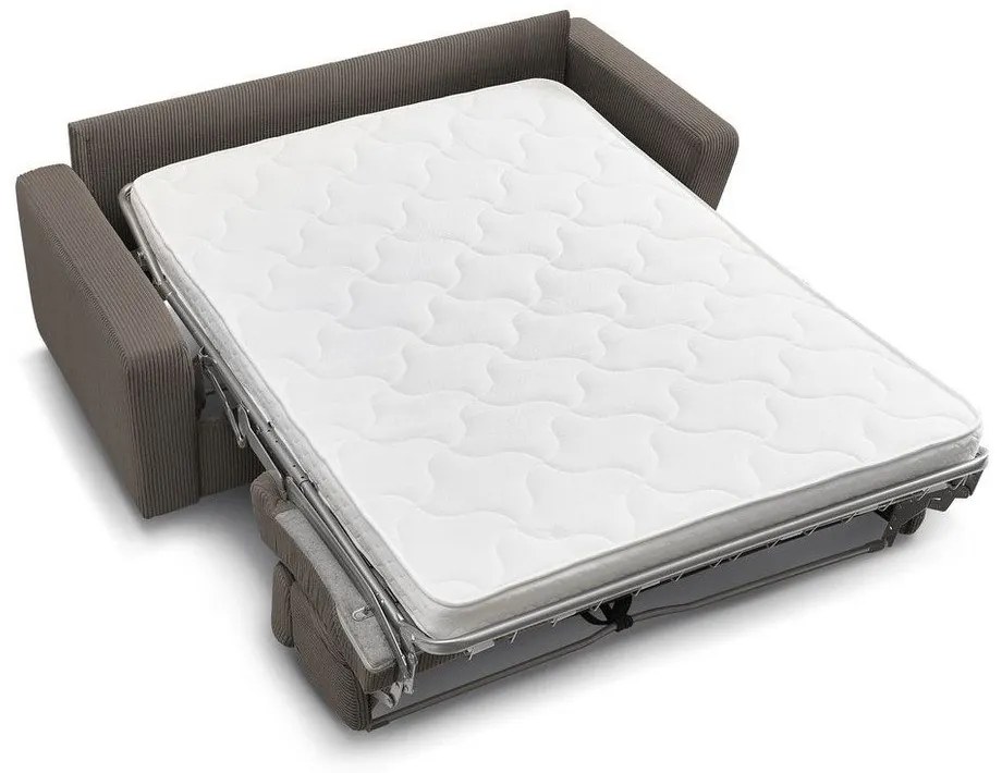 Сивo-кафяв разтегателен диван от рипсено кадифе 195 cm Monaco – Bobochic Paris