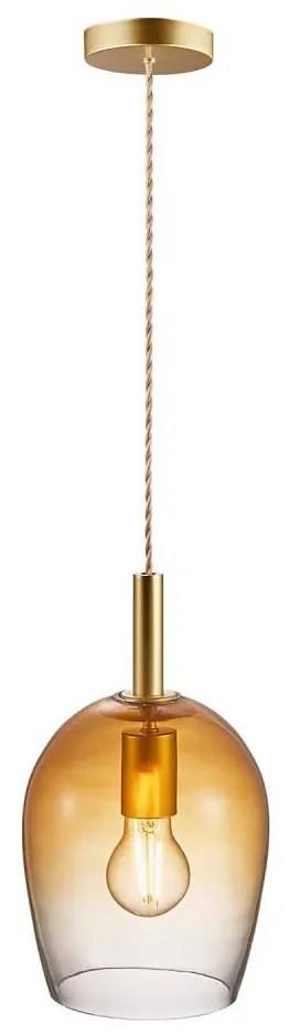 Nordlux - Висяща лампа на кабел UMA 1xE27/40W/230V Ø 18 см кафява/опушена