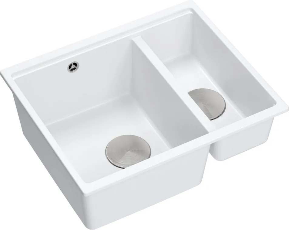 гранитна мивка Logan 150 White
