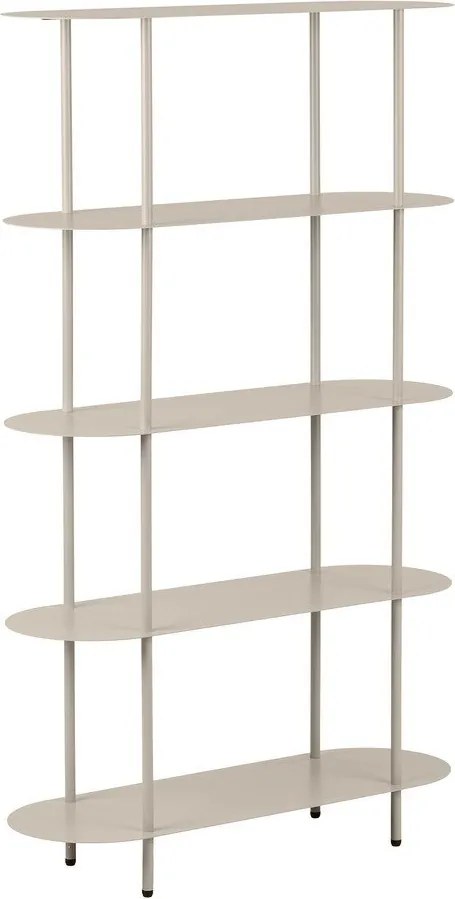 Бежов метален стелаж 90x150x31 cm Rieti – House Nordic