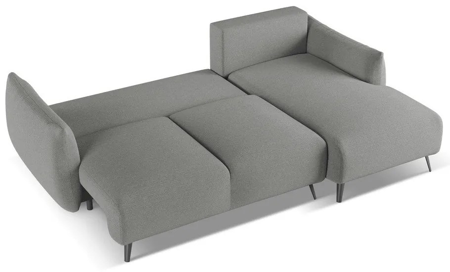 Светлосив ъглов диван (десен ъгъл) Malie – Makamii