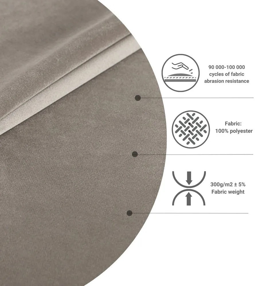 Светлосиво тапицирано двойно легло с място за съхранение 160x200 cm Tate – Maison de Rêve