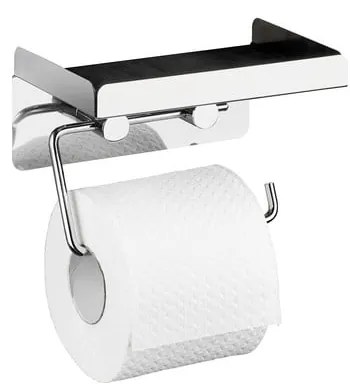 Самостоятелна поставка за тоалетна хартия с място за съхранение - Wenko
