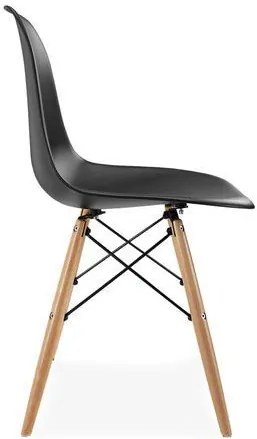 Кухненски стол Fiore-черен (4) парчета