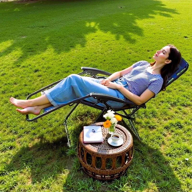 Фотьойл – Шезлонг Relax Flexy-Син