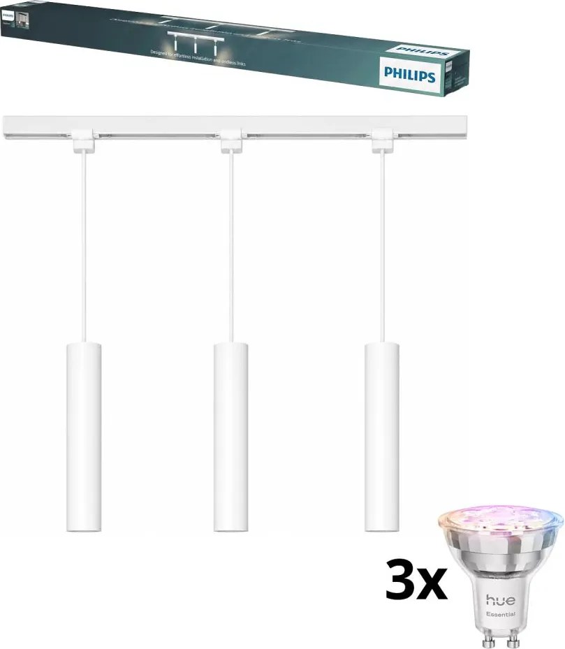 Philips - LED полилей с възможност за димиране на кабел за шинна система EASYLINK 3xGU10/4,7W/230V 1m бял