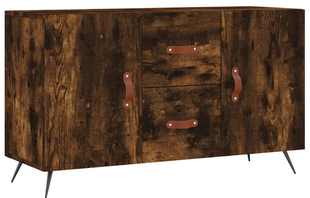828145 vidaXL Сайдборд, опушен дъб, 100x36x60 см, инженерно дърво
