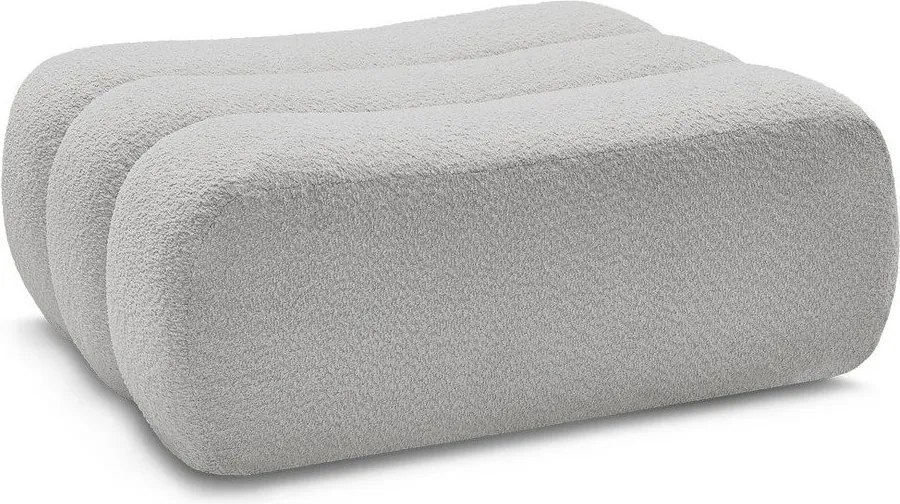 Светлосива табуретка от прежда с примки от букле Azra – Bobochic Paris