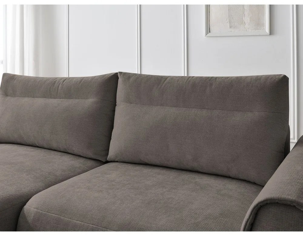 Кафяв ъглов диван Aden – Bobochic Paris