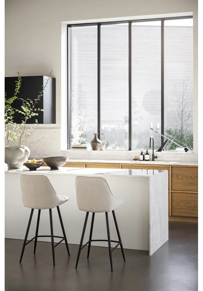 Бежови бар столове в комплект от 2 бр. (височина на седалката 67 cm) Sierra – Rowico