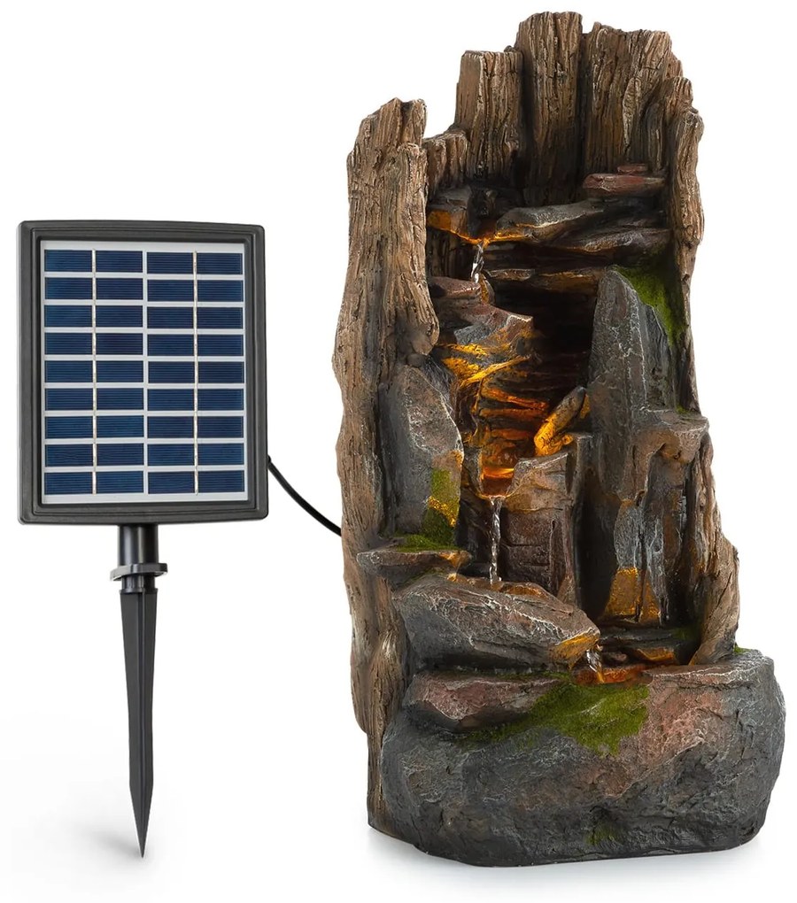 Blumfeldt Magic Tree, соларен фонтан, LED осветление, полирезин