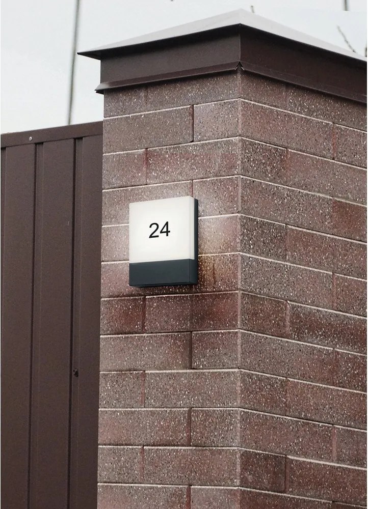 LED стенно външно осветително тяло (височина 20 cm) Pecos – Trio