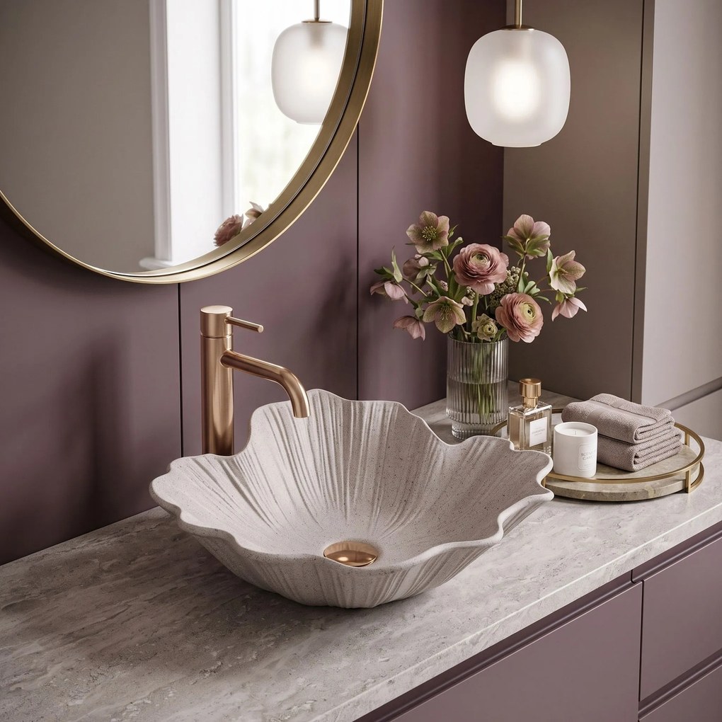 Умивалник за плот Rea Flower Beige