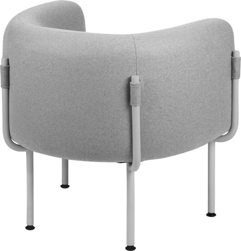 Сиво вълнено кресло Ubi – noo.ma