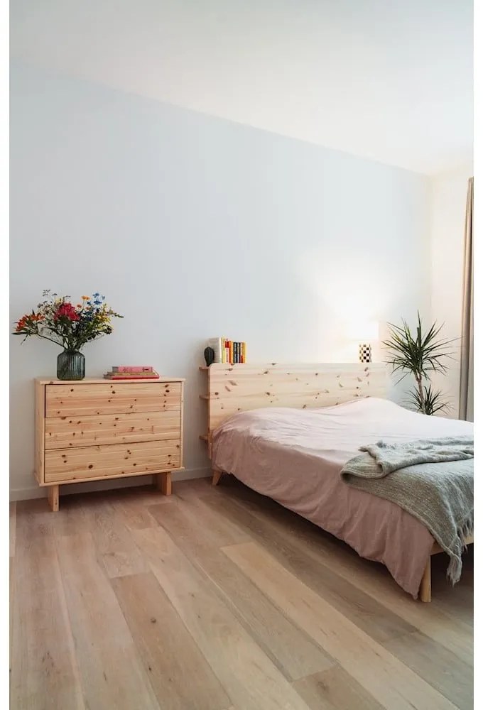 Двойно легло от борова дървесина с решетка 140x200 cm Retreat - Karup Design