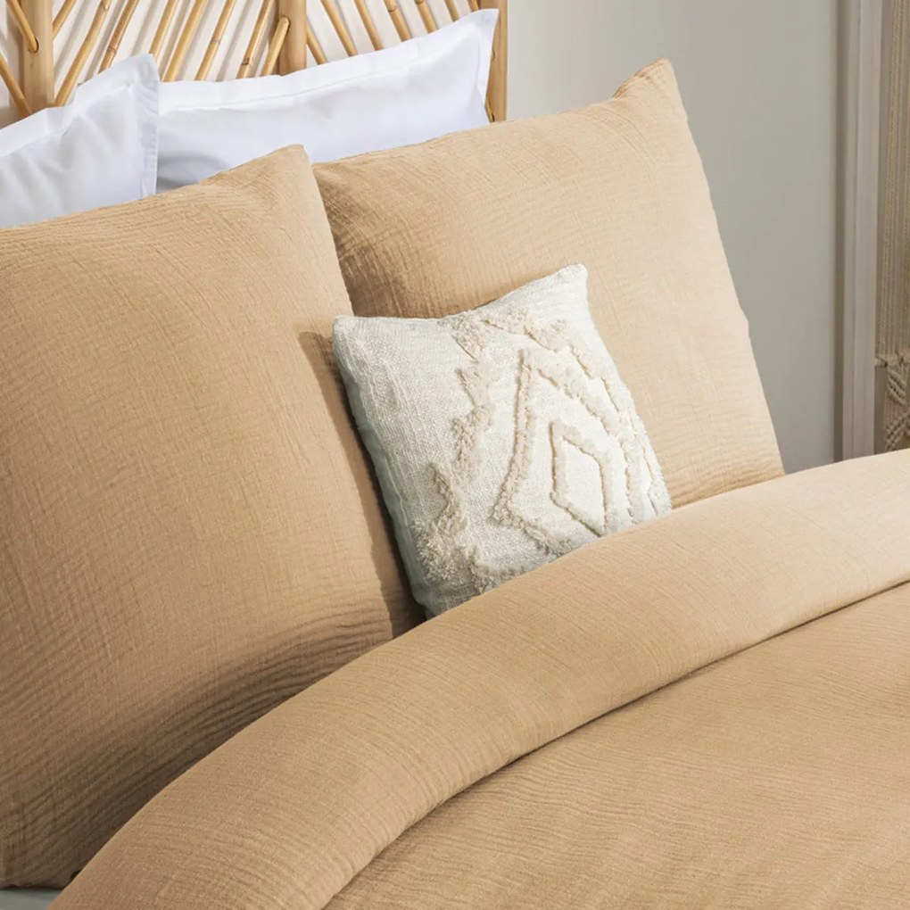 Спално бельо atmosphera Origines, 240x220 cm, Памук с ефект лен - Син