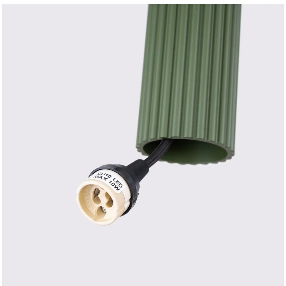 Зелено висящо осветително тяло Gleam – Sollux