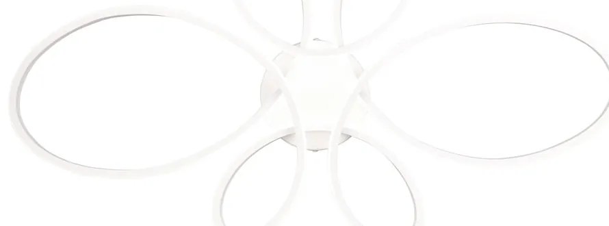 Бяла LED светлина за таван 45,5x83 см Fly - Trio