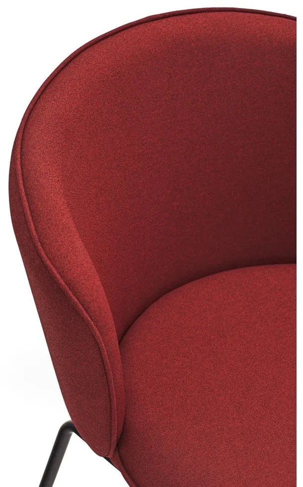 Червени тапицирани трапезни столове в комплект 2 бр. Add – Teulat
